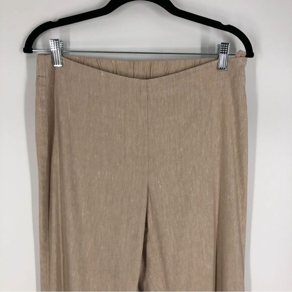J. Jill Linen Stretch Ankle Pants Beige Cream Size Small - Picture 2 of 9